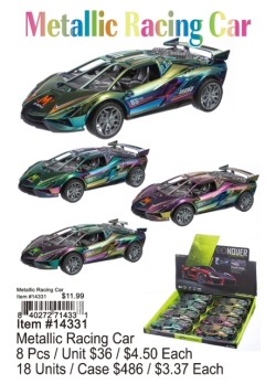 Metallic Racing Car